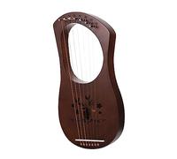 VINTORKY 1set String Wooden Lyre Harp Musical Instrument Handheld String Instrument for Relaxation Smooth Rounded Edges for Friends Boys and Girls
