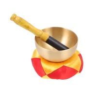 VINTORKY 1Set Tibetan Singing Bowl Meditation Bowl with Cushion Mallet for Yoga and Sound Therapy Portable Relaxation Tool for Healing and