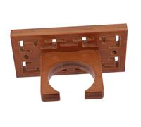 VINTORKY 1set Wooden Instrument Stand Wall Flute Holder Ukulele Wall Mount Hanger Vintage Style Brown