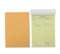VINTORKY 2 Books Invoice Receipt Book: 8.3x6" 2-Part Carbonless Invoice Booklet for Small Business - Pre-Printed Order Forms with Copies for Tracking Transactions