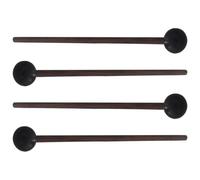 VINTORKY 2 Pairs Tongue Drum Mallets Rubber Head Marimba Drumsticks for Stage Performance Comfortable Wooden Handle for Beginners and Professionals Versatile Percussion Practice Tool
