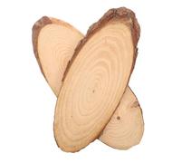 VINTORKY 2 Pcs Outdoor Wooden Stepping Stones Oval Wood for Garden Walkway Weather-Resistant Non-Slip Pathway Stones for Decoration and Crafting Wood Walkway Supplies