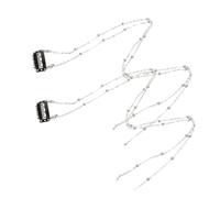 VINTORKY 2 pcs Pearl Hair Chain Decorative Jewelry for Women Elegant Braid Accessories Stylish Hair Charms for Various Occasions for Family and Friends