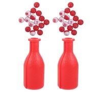 VINTORKY 2 Sets Billiards Dice Shaker Bottle Set - Plastic Numbered Pills and Dice Shaker - Pool Table Accessories for Family Party Games and Scoring