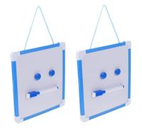 VINTORKY 2 Sets Magnetic Hanging Whiteboard Portable Writing Boards with Marker Pens Educational Drawing Message Boards for Boys and Home Office Classroom Use