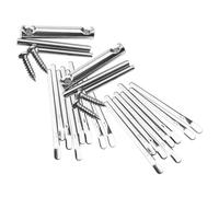 VINTORKY 2 Sets Miniature Kalimba Thumb Pianos 8-key Metal Finger Piano with Bright Sound and Smooth Safe Use for Beginners and Party Or Outdoor Music