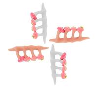 VINTORKY 2 Sets Nail Toe Separator Toenail Spacers Nail Painting Tools Bunion Toe Spacer Foot Care Tools Manicure for Women Silicone Plastic