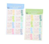 VINTORKY 2 Sheet Monthly Planner Stickers Color-Coded Calendar Tabs for Notebooks Journals Easy-Apply Adhesive Index Labels for Organized Yearly Scheduling