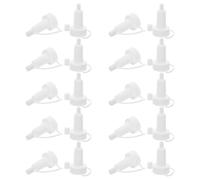 VINTORKY 200pcs Trumpet Head Dropper Tip Plastic Ampoule Bottle Dropper Nozzle Reusable Lab Vial Accessories for Laboratory Use
