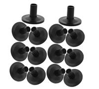 VINTORKY 20pcs Black Cymbal Stand Sleeves for Drums Lightweight Protector Accessories for Drum Kit Maintenance Compatible Percussion Instruments