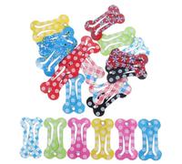 VINTORKY 20pcs Bone Shape Pet Hair Clips for Dogs Fashion Dog Hair Accessories Artificial Ponytail Holder Gripper Pet Grooming Supplies Bone Theme Random Color