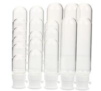 VINTORKY 20pcs Glass Travel Bottles for Toiletries Essential Oil Dispenser Leakproof Glass Lotion Bottles Reusable Shampoo Dispenser