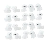 VINTORKY 20pcs Glow-in-the-dark Cute Puppy Tiny Dog Models Mini Dog Figurines Garden Tiny Puppy Statues Miniature Statues Miniature Figures Small Animals White Trinkets Resin