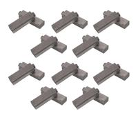 VINTORKY 20pcs Hair Dryer Motor Carbon Brush Kit, Silver Replacement Blower Brushes for High-Power Cold and Hot Hair Dryers, Suitable for Salon and Professional Use