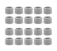 VINTORKY 20pcs Plastic Round Pipe Bushing Insert for Walking Frame Accessory Tube and Walker Legs, Tool-Free Installation with Non-Slip Textured Surface for Secure Fit and Stability,