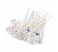 VINTORKY 20pcs Women's Girls Wedding Bridal Rhinestone U-shaped Hairpins Hair Clips for Wedding Party