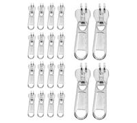 VINTORKY 20pcs Zinc Alloy Zipper Pulls for Backpacks and Luggage with Dual Locking Hole Design, Sturdy Replacement Tabs that Withstand Extreme Temperatures, for Sports and Warehouse