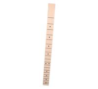 VINTORKY 21-fret Electric Guitar Neck Replacement with Canadian Maple Fingerboard Black Dot Markers Medium Size Guitar Fingerboard Parts