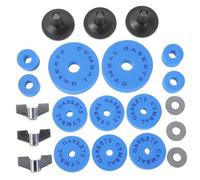 VINTORKY 21pcs Drum Kit Eva Cotton Pads Set Non-slip Blue Drum Accessories Fittings Cymbal Clutch Gaskets Suitable for