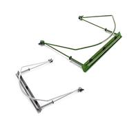 VINTORKY 24holes Harmonica Holder Neck Rack Metal Frame for Hands Playing Lightweight Design for Mouth Organ Comfortable Fit for Musicians Green Harp Accessory