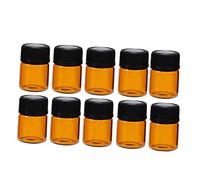 VINTORKY 24pcs Brown Glass Essential Oil Sample Bottles Droppers Refillable and Airtight Travel Containers for Aromatherapy Perfumes and Cosmetic Use
