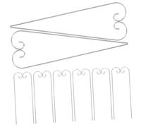 VINTORKY 24pcs Heavy Duty Metal Shepherds Hook Garden Label Stakes Weather-Resistant Plant Sign Holders for Patio Outdoor Decorations Horticultural Hooks for Flower Beds and Planters