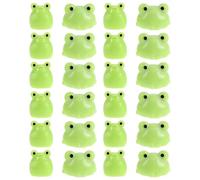 VINTORKY 24pcs Kawaii Mini Frog Figures - Tiny Animal Figurines, Miniature Resin Frog Ornaments for Desk - Resin Decorative Accessories for Home and Party Decor