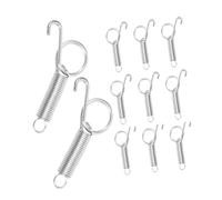 VINTORKY 24pcs Large Metal Spring Latch Hooks for Small Animal Cage Doors Secure Locking Finger Hook for Rabbit Dog Cat Bird Cages Reliable Fixing Accessory with Powerful Closure Mechanism