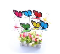 VINTORKY 24pcs Pvc Dragonfly Stakes for Garden Decor Artificial Butterfly and Dragonfly Garden Ornaments Lawn Decorations for Patio and Planting