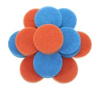 VINTORKY 24pcs Round Nylon Kitchen Sponges and Scrubbers for Dish Cleaning and House Cleaning, High Efficiency and Easy Replacement Scouring Pads Suitable for Kitchen and Bathroom Use