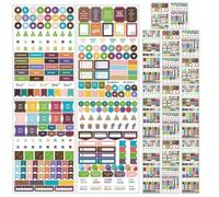 VINTORKY 24Sheet Budget Planner Stickers: Writable Motivational Sticker for Personal Finance, Budgeting, Bill Tracking, Monthly Weekly Daily Planner, Calendar and Journal Supply