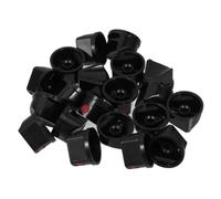 VINTORKY 25Pcs Black Fat Cap Spray Paint Nozzles Replacement Tips for Graffiti Cans Compact and Portable Design for Easy Application Lightweight Spray Paint Accessories for Artists The Go