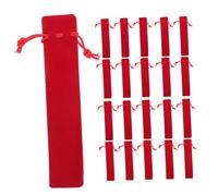 VINTORKY 25pcs Velvet Pen Pouches Drawstring Closure Pen Bags for Stationery and Writing Instruments, Easy Opening and Closing, Organiser Suitable for Office and Other Settings