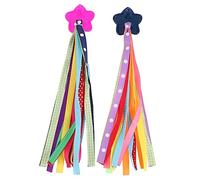 VINTORKY 2Pairs Bike Streamers for Handlebar Ribbons Tassel Decor for Bicycles Scooters Tricycles Durable Material Birthday for Boys
