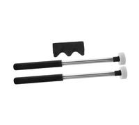 VINTORKY 2Pairs Felt Drum Mallet Striker with Bracket of Comfortable Grip Mallets for Meditation Yoga and Music Performance Durable Felt for Enhanced Playing Techniques