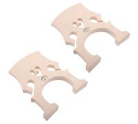 VINTORKY 2pcs 4/4 Cello Bridge Made of Maple Wood in Beige, Professional Replacement Parts That Improve Sound Quality, for Practicing and Can Be Placed in The Bag