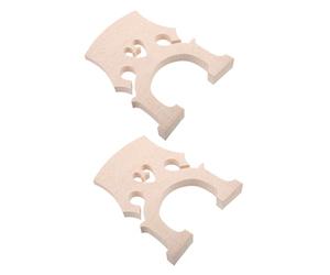 VINTORKY 2pcs 4/4 Cello Bridge Made of Maple Wood in Beige, Professional Replacement Parts That Improve Sound Quality, for Practicing and Can Be Placed in The Bag