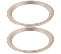 VINTORKY 2Pcs 6.5-Inch Light Gold Speaker Trim Rings for Subwoofer DIY Audio System Decorative Mount Rings for Home Sound Upgrade