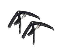 VINTORKY 2Pcs Adjustable Guitar Capos Lightweight Tension Capo for Acoustic Electric Guitars Convenient Music Accessory for Folk Country Songs Smooth Clamping Action for Easy Use