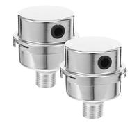 VINTORKY 2pcs Air Compressor Silencer Noise Reducer with 1/4" Thread for Echo and Vibration Reduction, Iron and Plastic Construction, Suitable for Environments Where Quiet Operation is