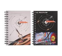 VINTORKY 2pcs Archery Training Book: Comprehensive Coaching Notebook & Practice Journal - Score Tracking Sheets for Recurve Compound Bows - Tournament Scorecards