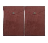 VINTORKY 2pcs Bible Cover: Scriptures Book Bag - Velvet Temple Text Holder Pouch - Buddhist Scripture Bag - Reusable Quran Organizer for Travel