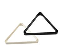 VINTORKY 2PCS Billiard Rack Triangle Durable Billiard Balls Holder for Pool Tables Black White Storage Rack for Organizing for Snooker Lovers