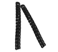 VINTORKY 2pcs Black Plastic Spiral Tree Bark Protection Wrap for Saplings and Furniture Legs, Modern Sleek Surface Tree Guard Shield to Prevent Damage from Animal Chewing