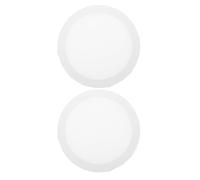 VINTORKY 2pcs Blank Circle Canvas - 30cm/11.8Inch Round Oil Painting Framed Canvas - Cotton Cloth Stretched Board with Wood Frame for Artists Practice Home Art