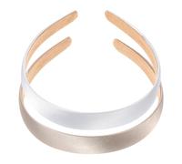 VINTORKY 2pcs Broadside Fabric Hairbands for Women, Simple and Charming Head Bands, Eye-catching Design that Will Not Hurt Head and Hair, for Bad Hair Days and Weddings