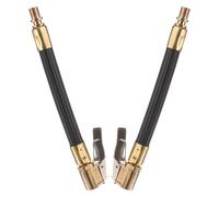 VINTORKY 2pcs Car Tire Inflator Extension Tube with Quick Fastener Design, Copper Material Hose for Manual Air Pump, Compatible with Car Tire Inflation at Home Or on The Road
