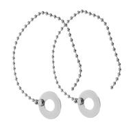 VINTORKY 2pcs Chain Attachments for Jazz Drums Cymbal Sound Muffler Links for Crash and Ride Cymbals Essential Drum Kit Accessories