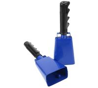 VINTORKY 2pcs Cowbell Cheering Bells Handles for Football Games Sports Events and Parties for Outdoor Use Sound and Stimulates Musical Interest