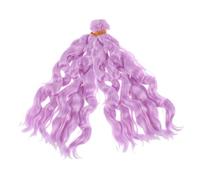 VINTORKY 2pcs Curly Synthetic Doll Wigs for Bjd Crafting Soft Decorative Hair Extensions Natural Wool-like Texture for and